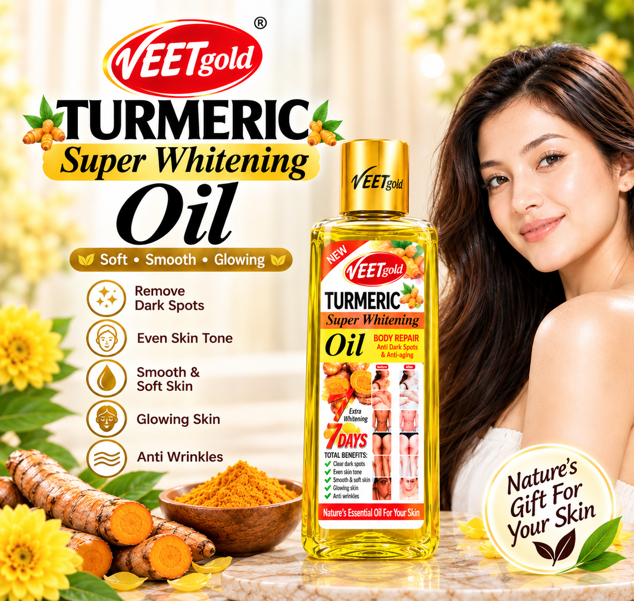 ৩টি Turmeric super whitening oil -১ টা সাবান ফ্রী